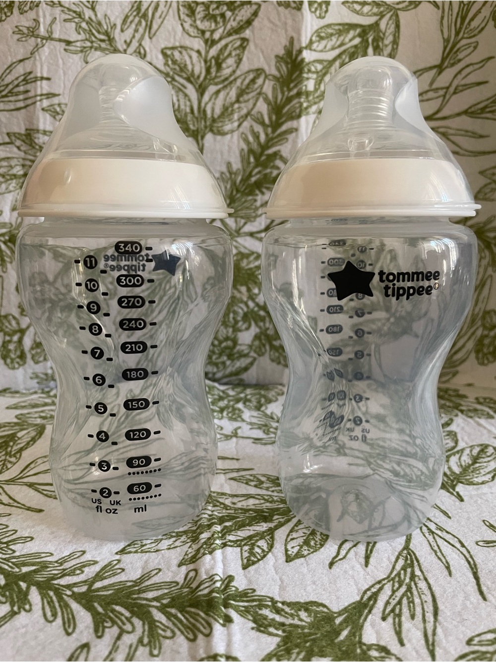 Tommee Tipper 11oz 340ml White Clear Baby Bottle - Pack of 2 “Thicker feed” 6m+